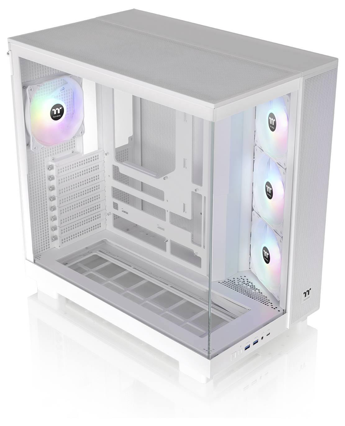 Thermaltake View 380 XL TG ARGB Snow White midi tower PC skříň sněhobílá-11