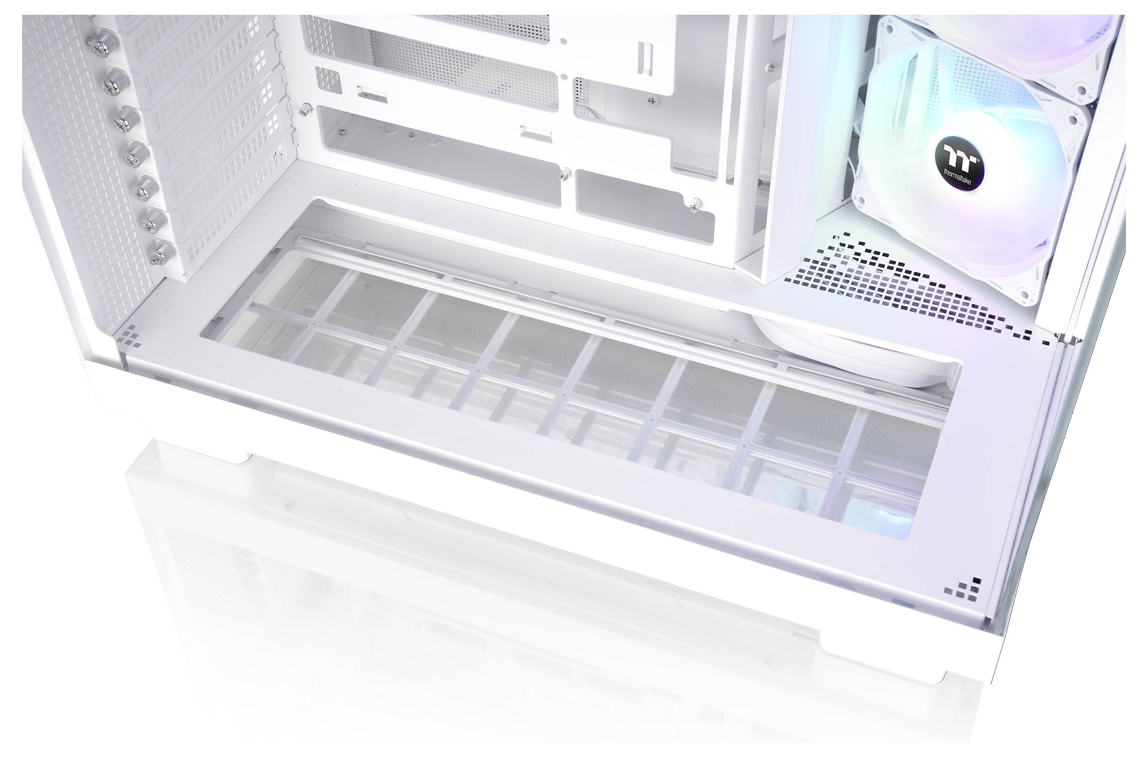 Thermaltake View 380 XL TG ARGB Snow White midi tower PC skříň sněhobílá-15