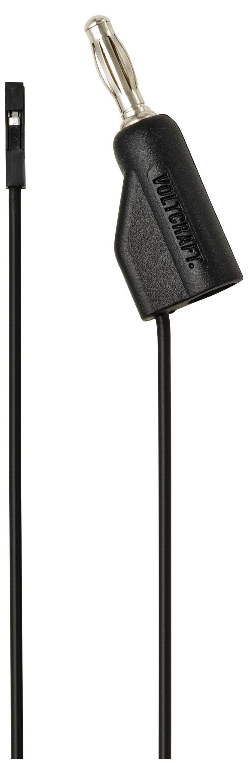 VOLTCRAFT MSL-315 schwarz měřicí kabel zástrčka 4 mm zásuvka 0,64 mm 1 m černá 1 ks-1