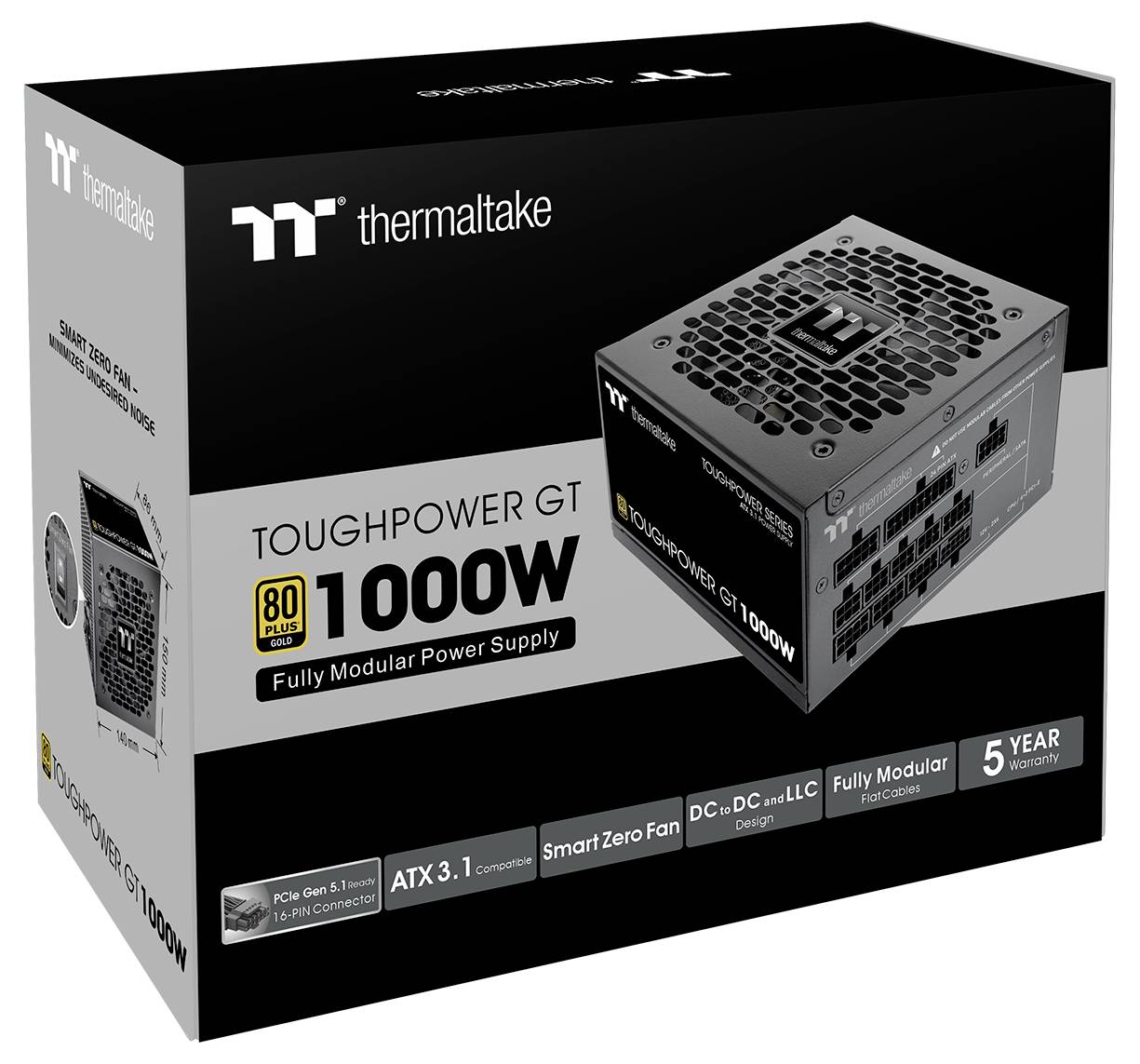 Thermaltake Toughpower GT 1000W PC síťový zdroj 1000 W ATX 80 PLUS® Gold-7