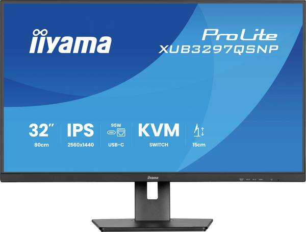 Iiyama XUB3297QSNP-B1 LCD monitor 81.3 cm (32 palec)2560 x 1440 Pixel, 16:9, 1 ms, IPS LED