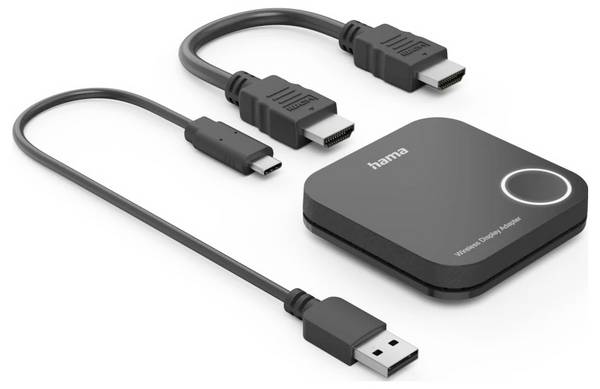 Hama Wireless-Display-Adapter, HDMI™, Full-HD 1080p, inkl. Kabel Bezdrátový full HD prezentační systém 30 m  1920 x 1080 Pixel