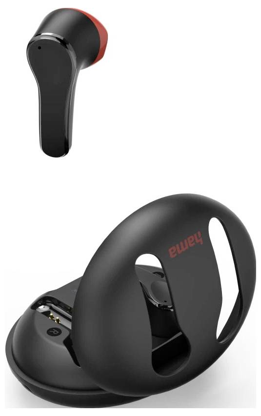 Hama špuntová sluchátka (In Ear) Bluetooth® stereo černá Redukce šumu mikrofonu Nabíjecí pouzdro mobil-3