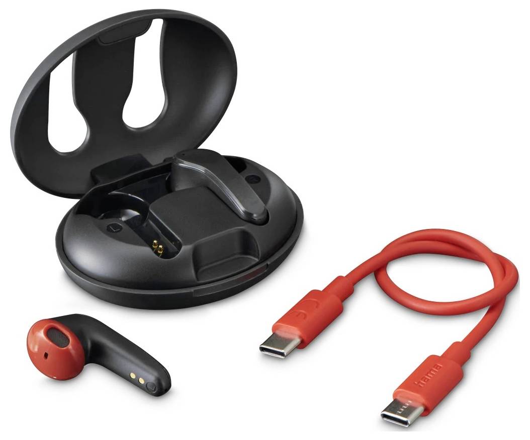 Hama špuntová sluchátka (In Ear) Bluetooth® stereo černá Redukce šumu mikrofonu Nabíjecí pouzdro mobil-7