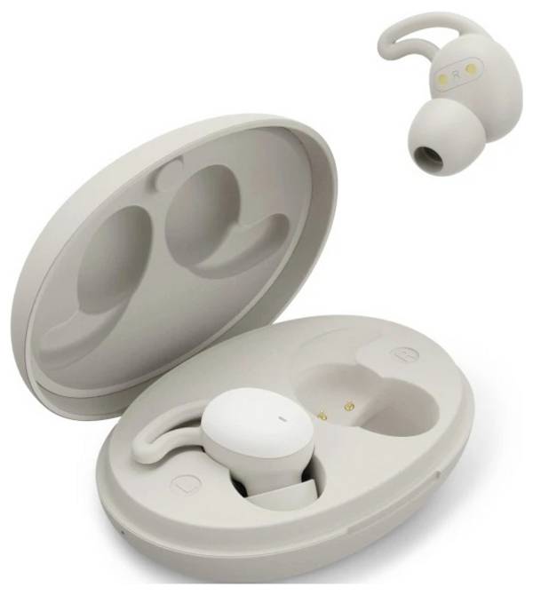 Hama   špuntová sluchátka (In Ear) Bluetooth® stereo béžová, bílá  Nabíjecí pouzdro mobil