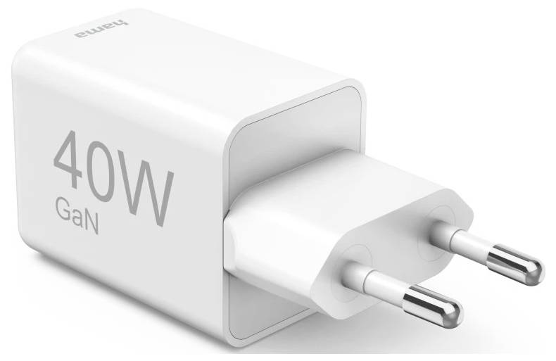 Hama USB nabíječka, GaN, USB-C® zástrčka, 40.00 W, Dodávka energie, bílá-2