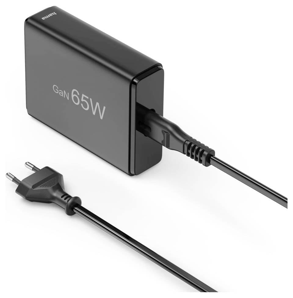 Hama USB nabíjecí hub, GaN, USB-C® zástrčka, 65.00 W, Dodávka energie, černá-2