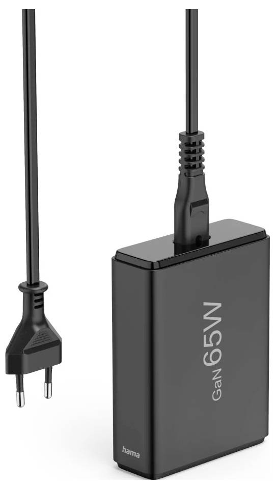 Hama USB nabíjecí hub, GaN, USB-C® zástrčka, 65.00 W, Dodávka energie, černá-3