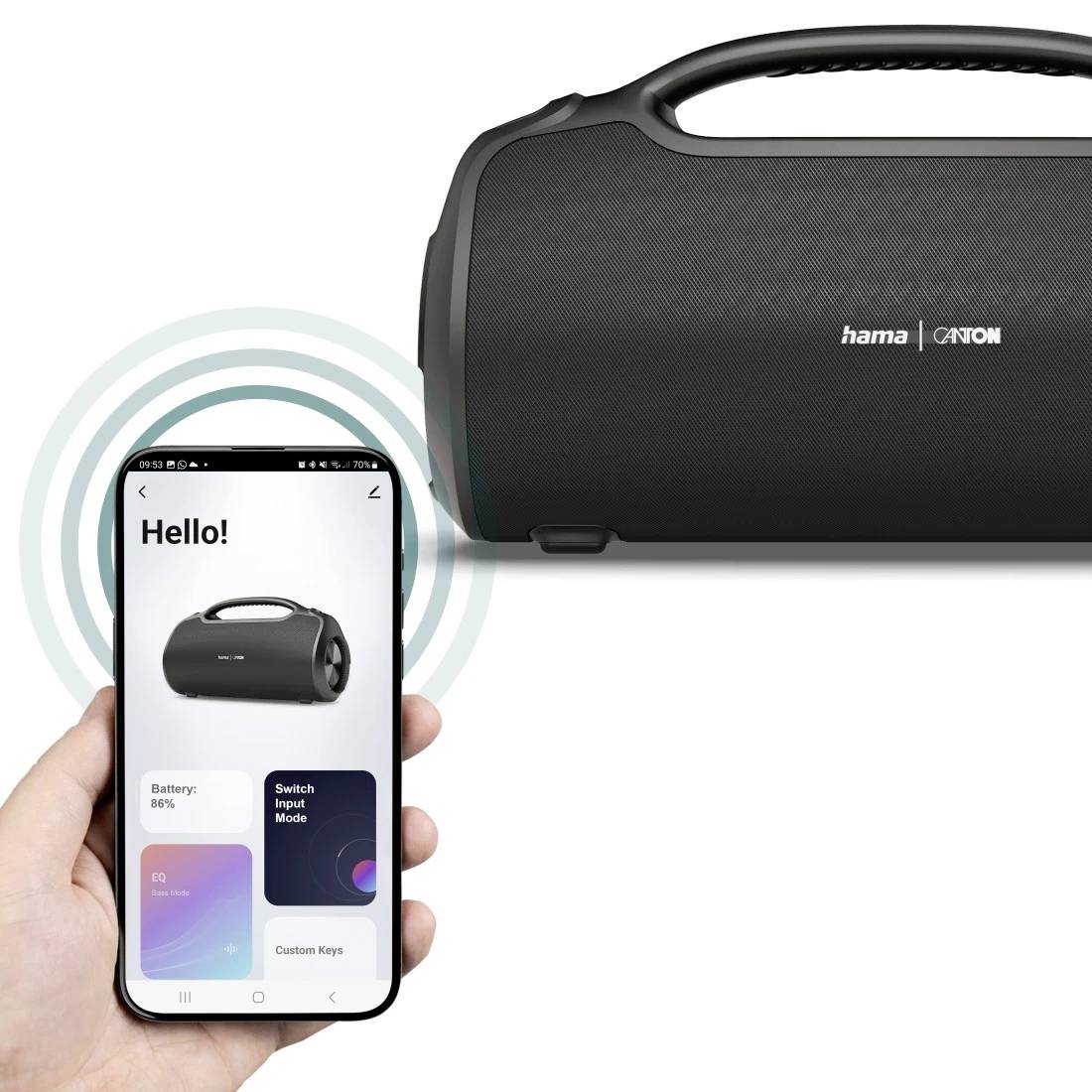 Hama Bluetooth®-Lautsprecher "UltiMate Pro" wasserfest IPX6, PowerPack, 120W, SW Bluetooth® reproduktor černá-8