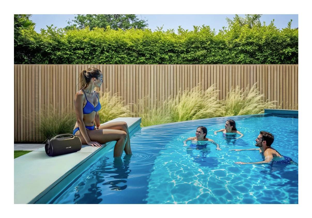 Hama Bluetooth®-Lautsprecher "UltiMate Pro" wasserfest IPX6, PowerPack, 120W, SW Bluetooth® reproduktor černá-12