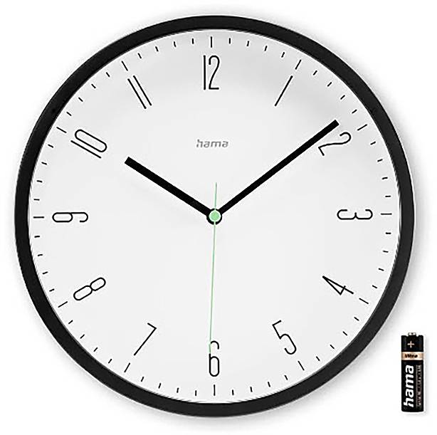 Hama 00185882 Quartz nástěnné hodiny 25 cm x 25.00 mm x 25.00 mm x 4.00 mm, černá-3