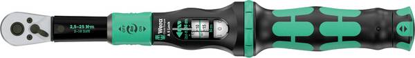 Wera Click-Torque Lock A 5, 05075690001, momentový klíč, s přepínací ráčnou, 1/4" (6,3 mm), 2.5 - 25 Nm