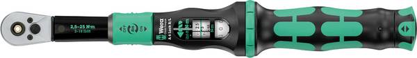 Wera Click-Torque Lock A 6 R/L, 05075694001, momentový klíč, 1/4" (6,3 mm), 2.5 - 25 Nm