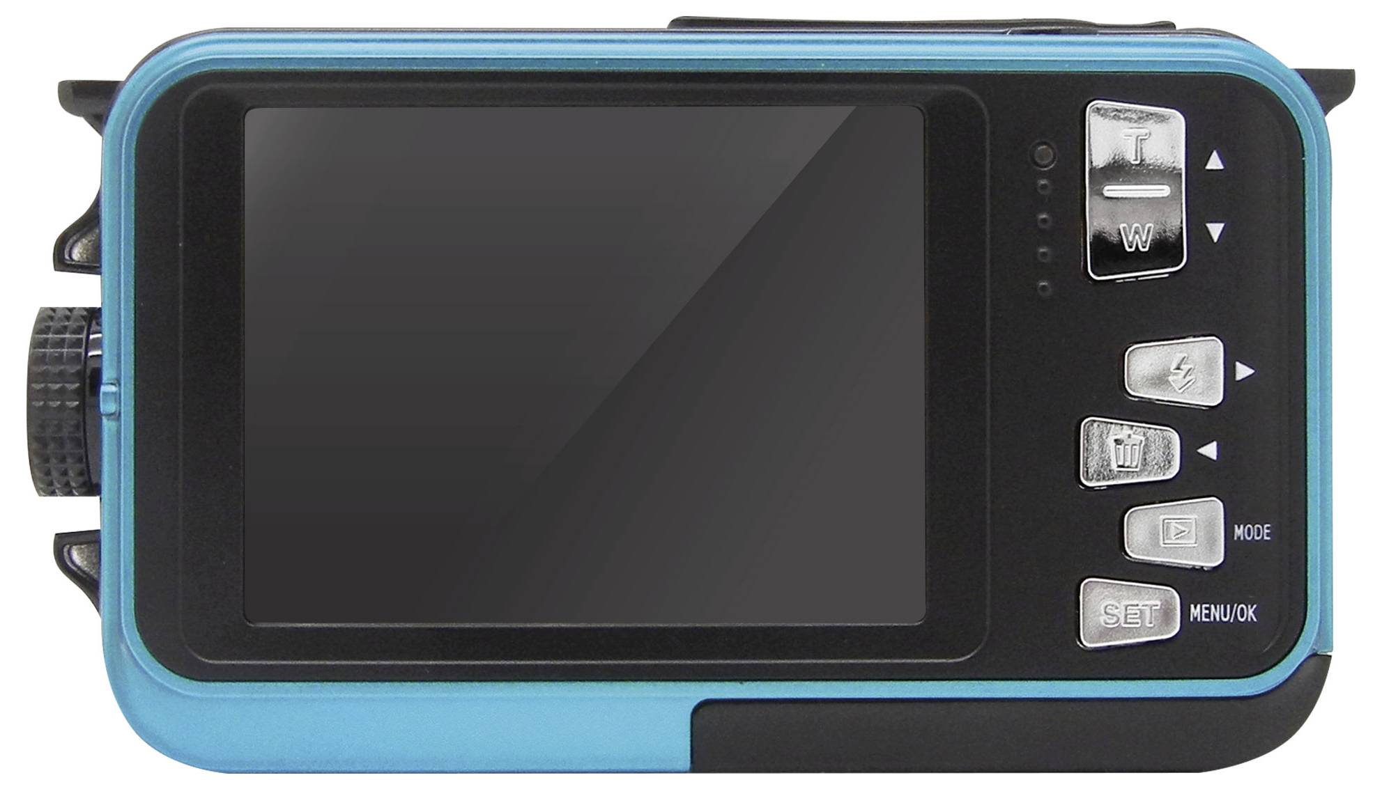 Easypix W3027-I Wave Iceblue digitální fotoaparát 30 Megapixel modrá/ledově modrá akumulátor, brašna stabilizace obrazu,-4