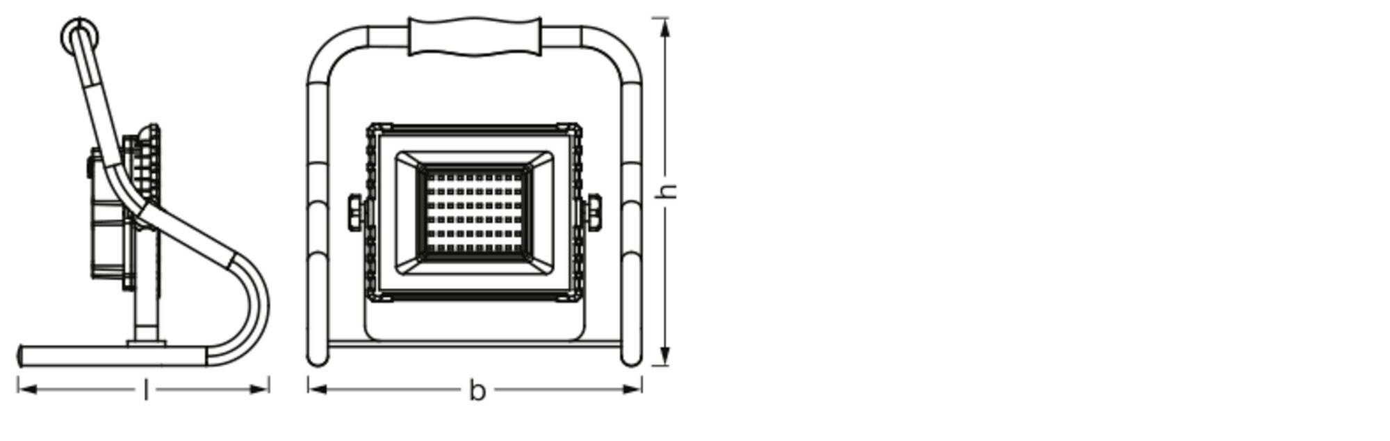 OSRAM HOMELIGHTING LED Worklight Battery R-Stand 20W 4000K Akumulátorový LED reflektor 20 W 4099854430312-3