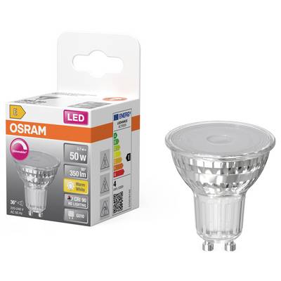 OSRAM HOMELIGHTING 4099854457487 LED reflektor Energetická třída (EEK2021) E (A - G) GU10 3.7 W teplá bílá (Ø x v) 50.00-1