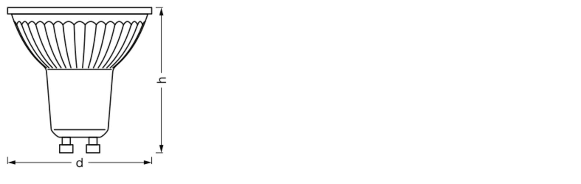 OSRAM HOMELIGHTING 4099854461804 LED Energetická třída (EEK2021) F (A - G) GU10 4.7 W (Ø x v) 50.00 mm x 50.00 mm 1 ks-3