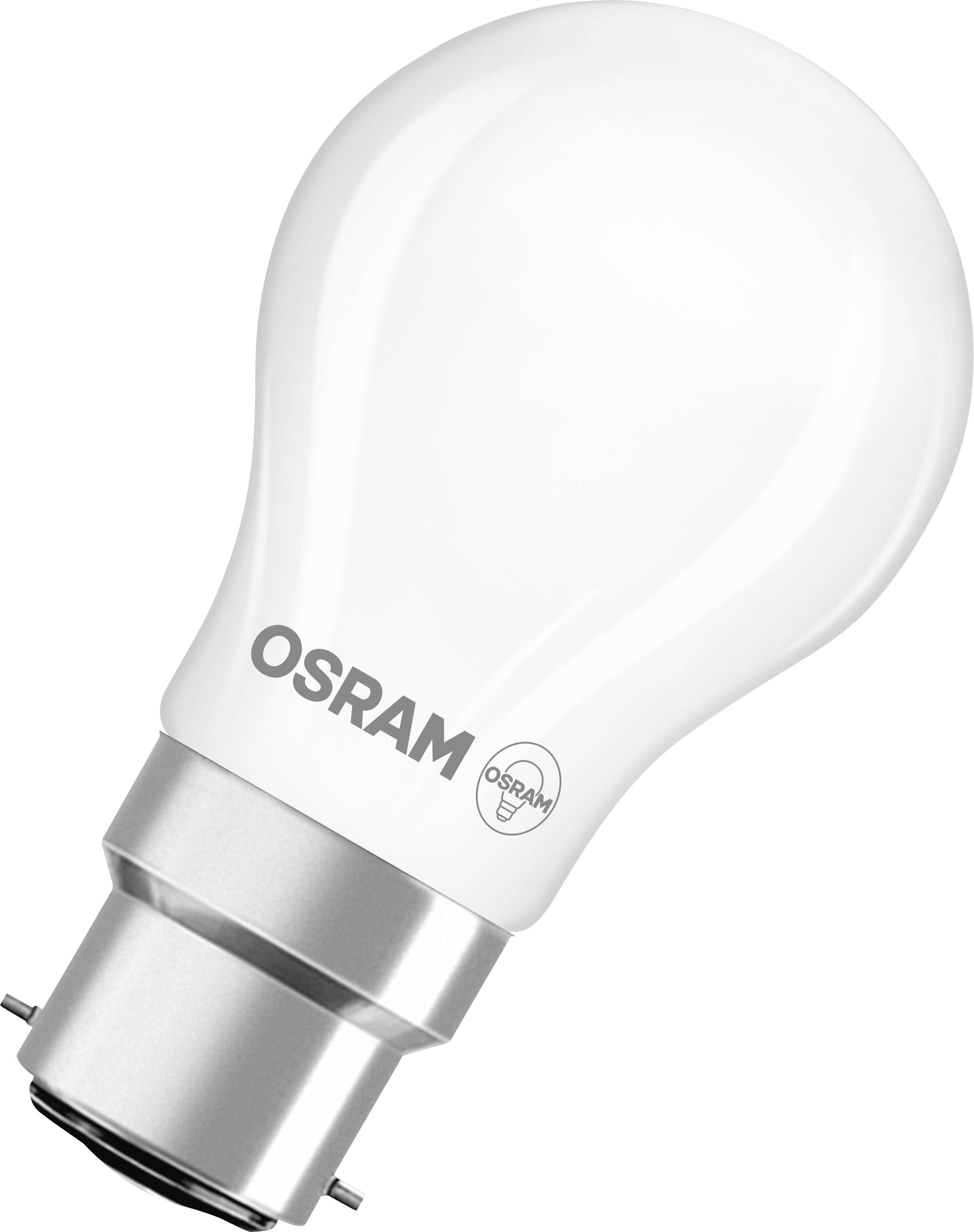 OSRAM HOMELIGHTING 4099854468438 LED Energetická třída (EEK2021) D (A - G) B22d 3.4 W teplá bílá (Ø x v) 45.00 mm x 45.0