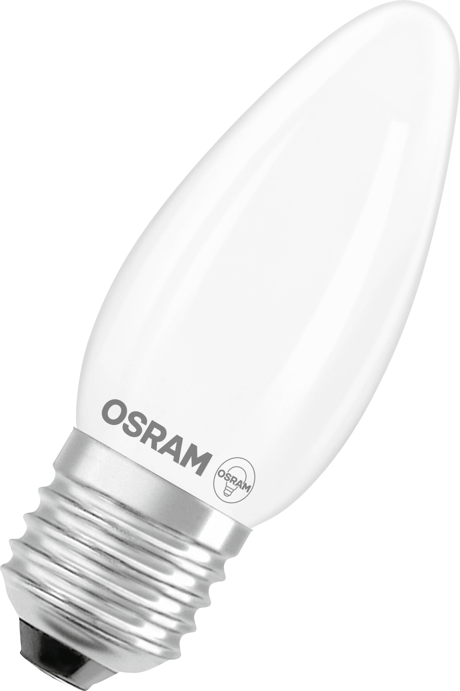 OSRAM HOMELIGHTING 4099854467936 LED Energetická třída (EEK2021) D (A - G) E27 svíčkový tvar 3.4 W studená bílá (Ø x v) -0