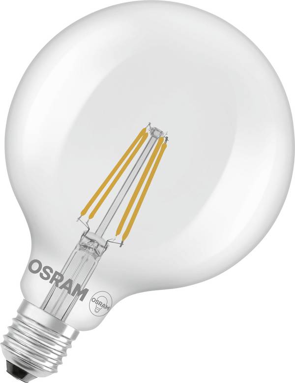 OSRAM HOMELIGHTING 4099854466618 LED Energetická třída (EEK2021) D (A - G) E27 kulatý tvar 5.9 W teplá bílá (Ø x v) 125.00 mm x 125.00 mm nestmívatelné 1 ks