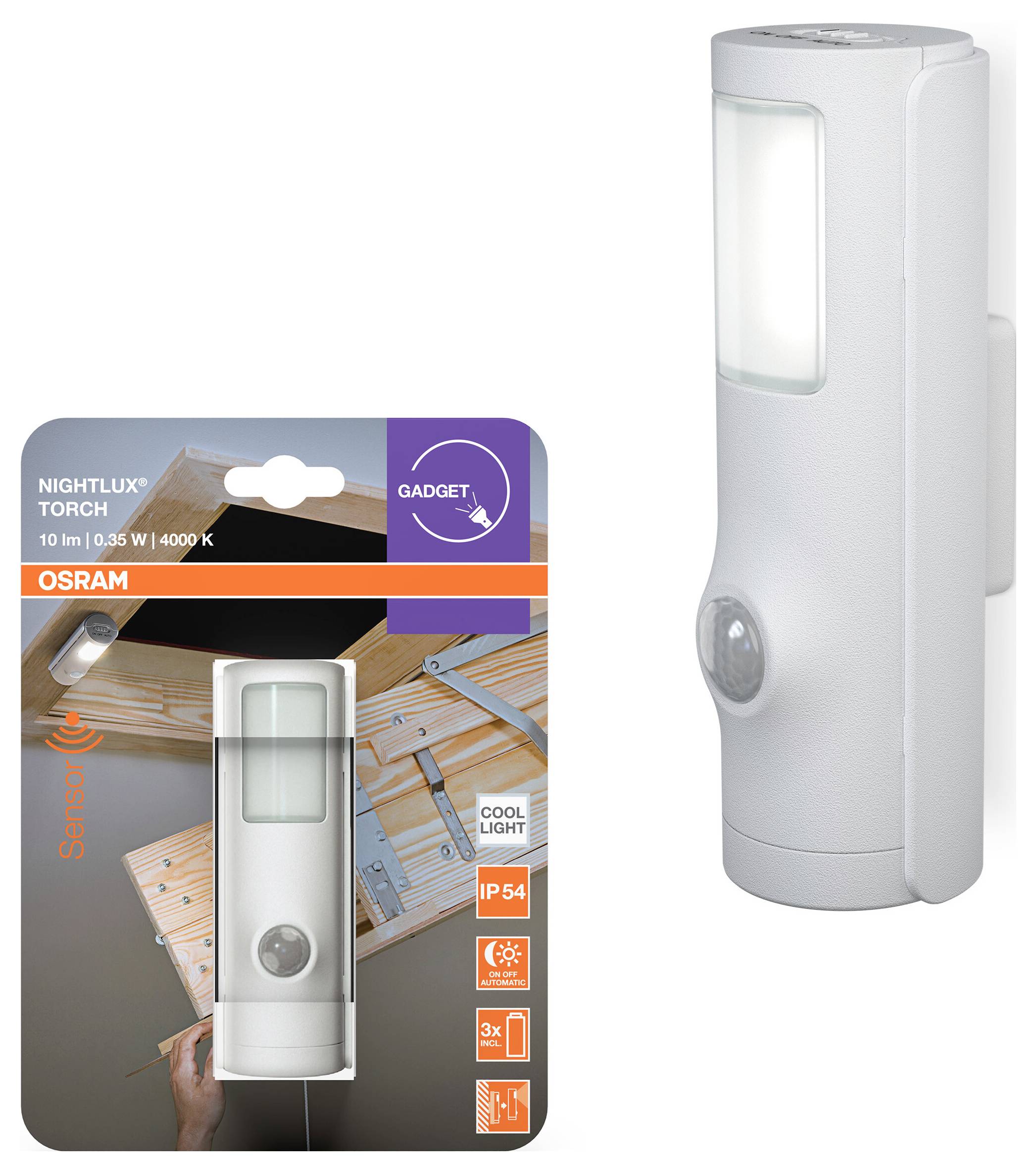 OSRAM HOMELIGHTING Nightlux Torch White 4099854531231 LED noční světlo se svítilnou LED bílá-1
