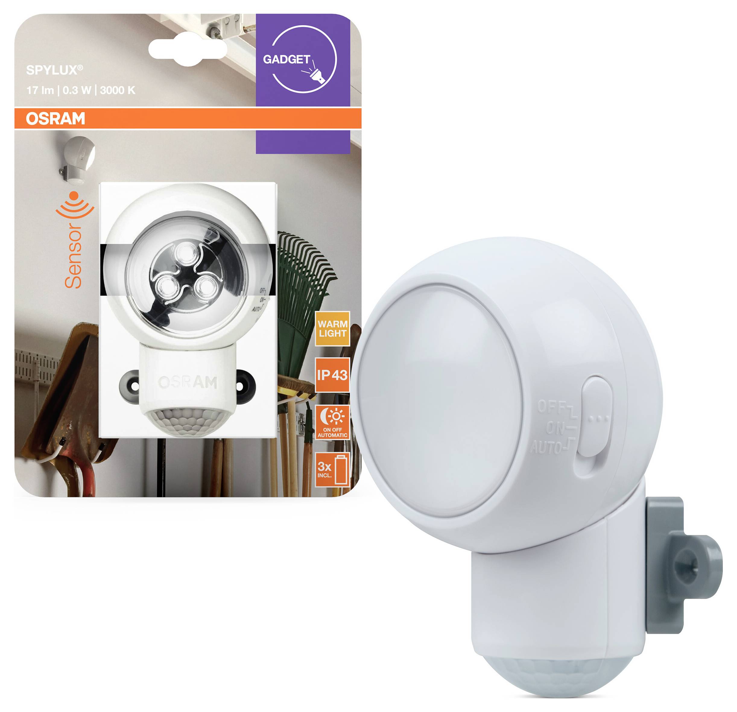 OSRAM HOMELIGHTING SPYLUX White 4099854531330 LED noční světlo LED-1