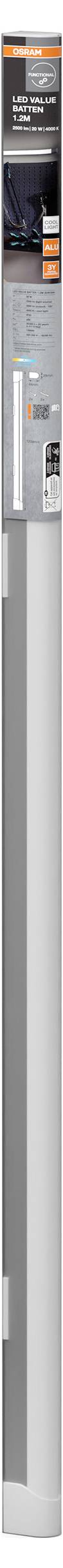 OSRAM HOMELIGHTING LED Value Batten 1200 mm 20 W 4000 K LED světelná lišta LED pevně vestavěné LED 20 W neutrální bílá-2