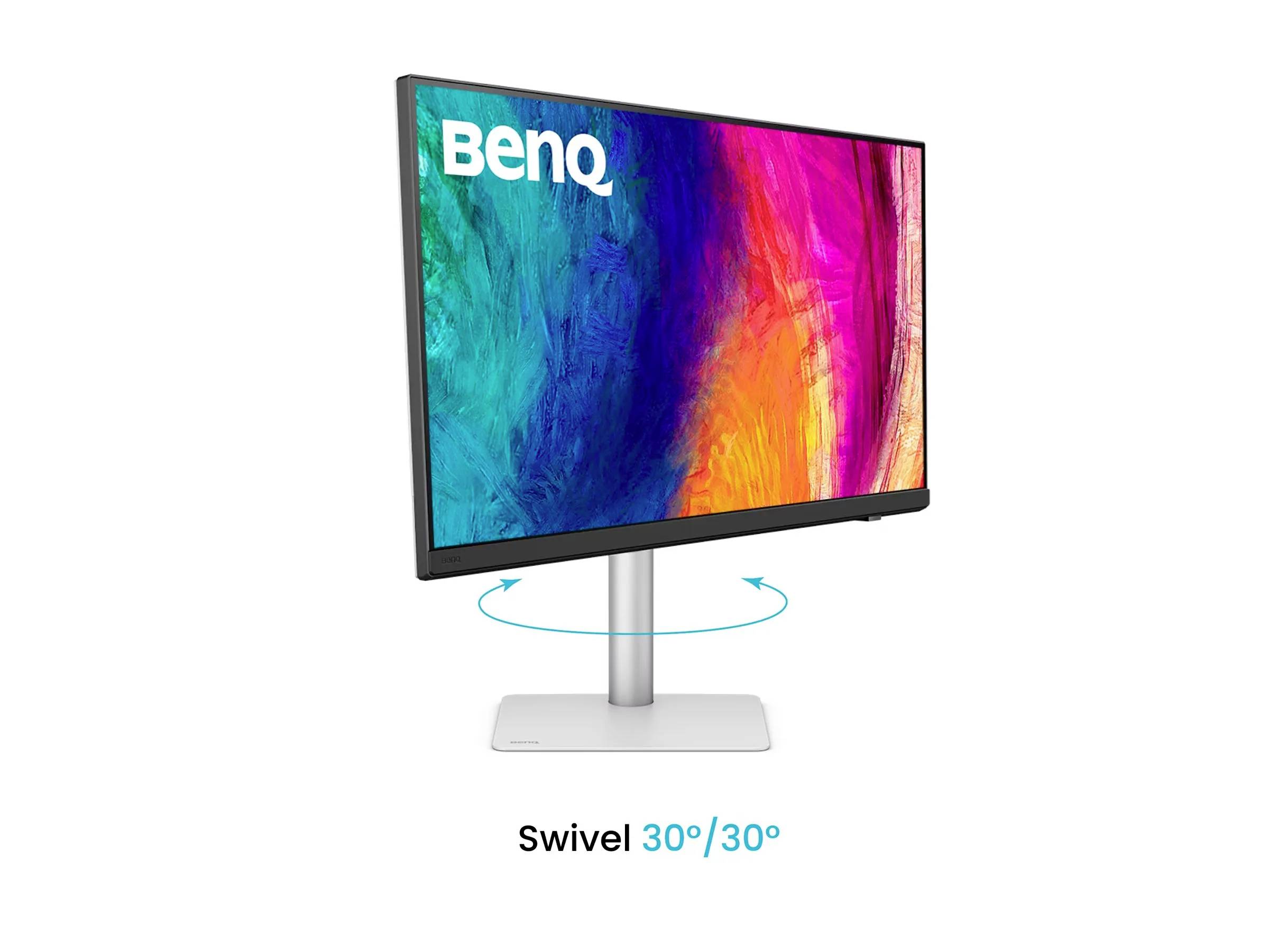 Monitor BenQ s živými barvami displeje, který se otáčí o 30 stupňů doleva a doprava.