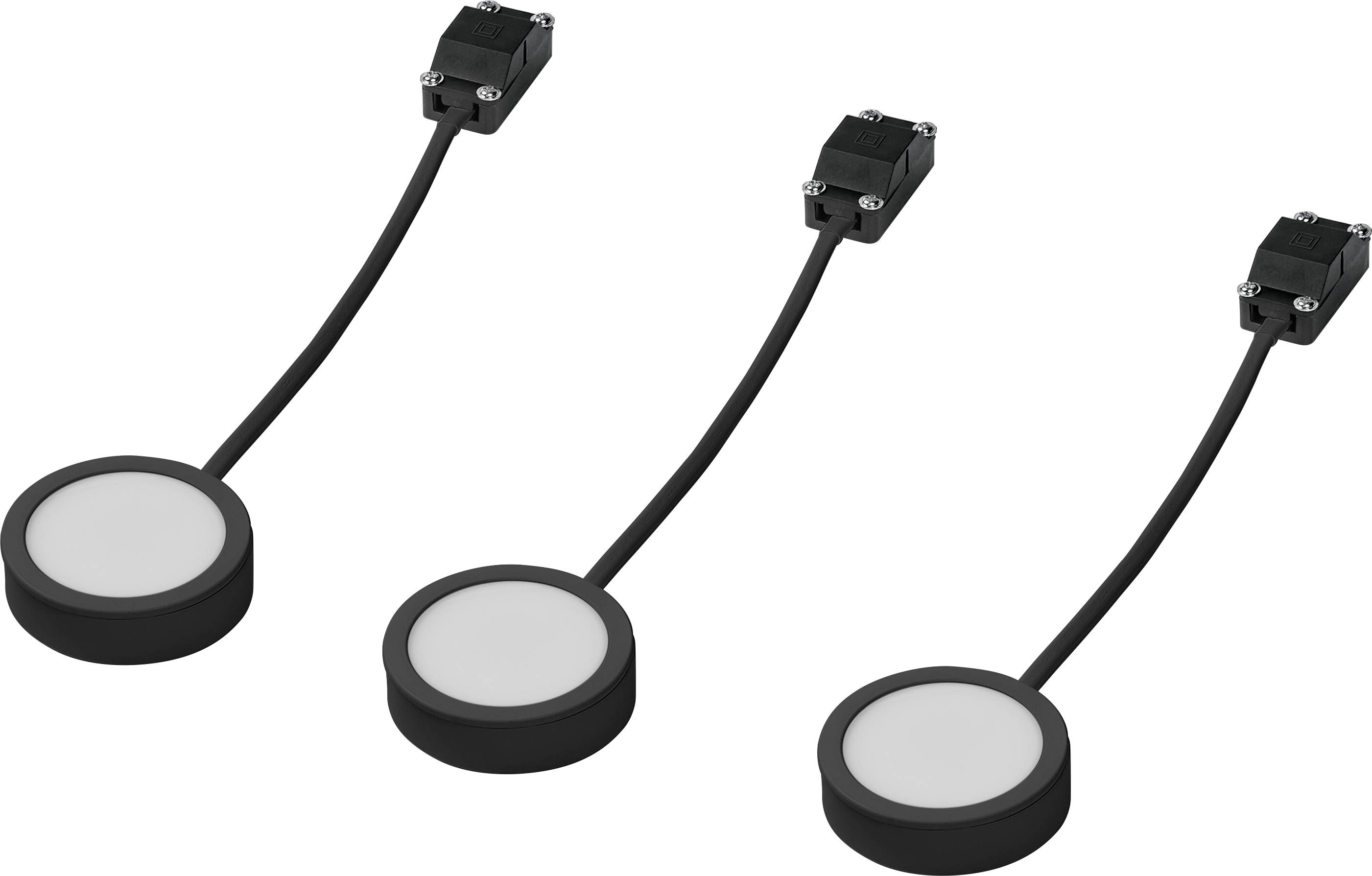 LEDVANCE Undercabinet Spot Puck 65mm 3 x 3W 830 Black LED svítidlo zápustné 3.00 W teplá bílá černá