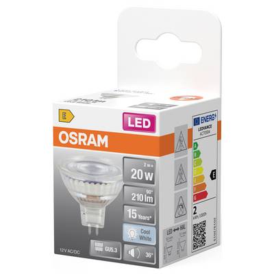OSRAM HOMELIGHTING 4099854458286 LED reflektor Energetická třída (EEK2021) E (A - G) GU5.3 2 W studená bílá (Ø x v) 50.0-2