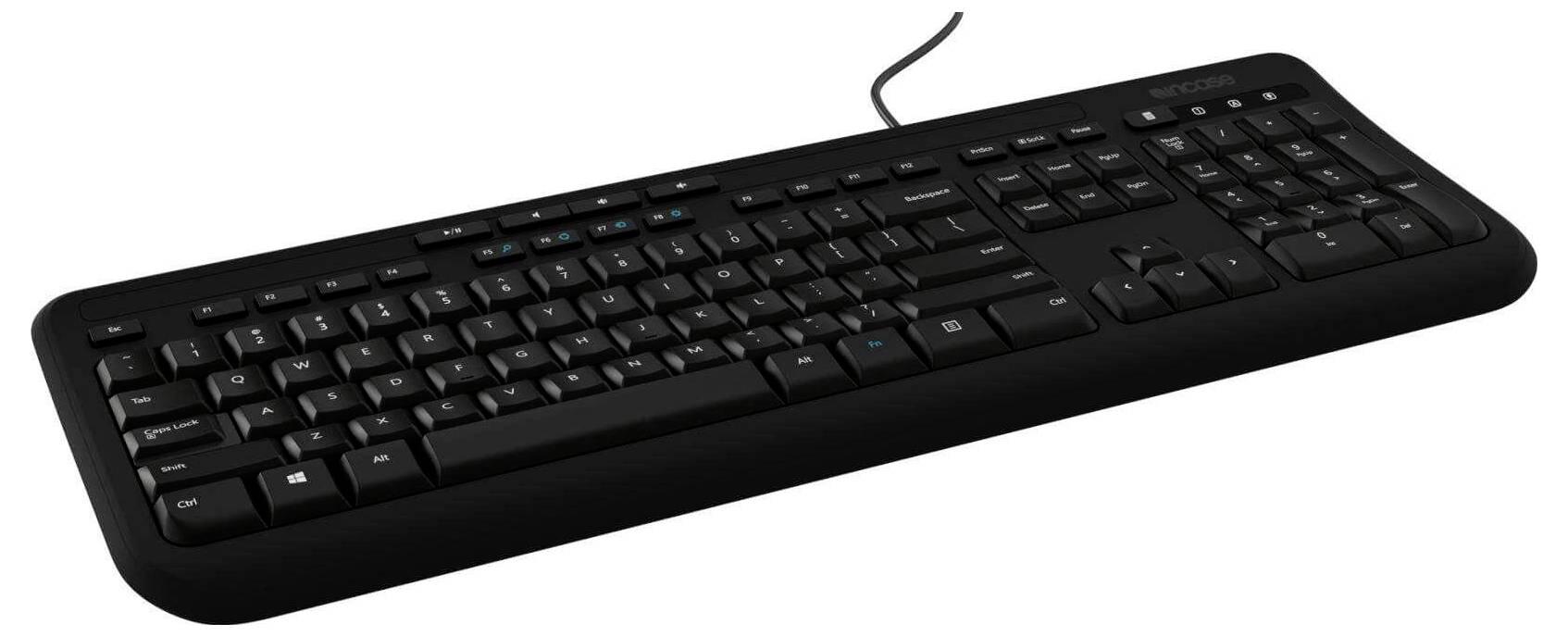 Incase Wired Tastatur 600 Layout Quertz kabelový klávesnice německá, QWERTZ černá-0