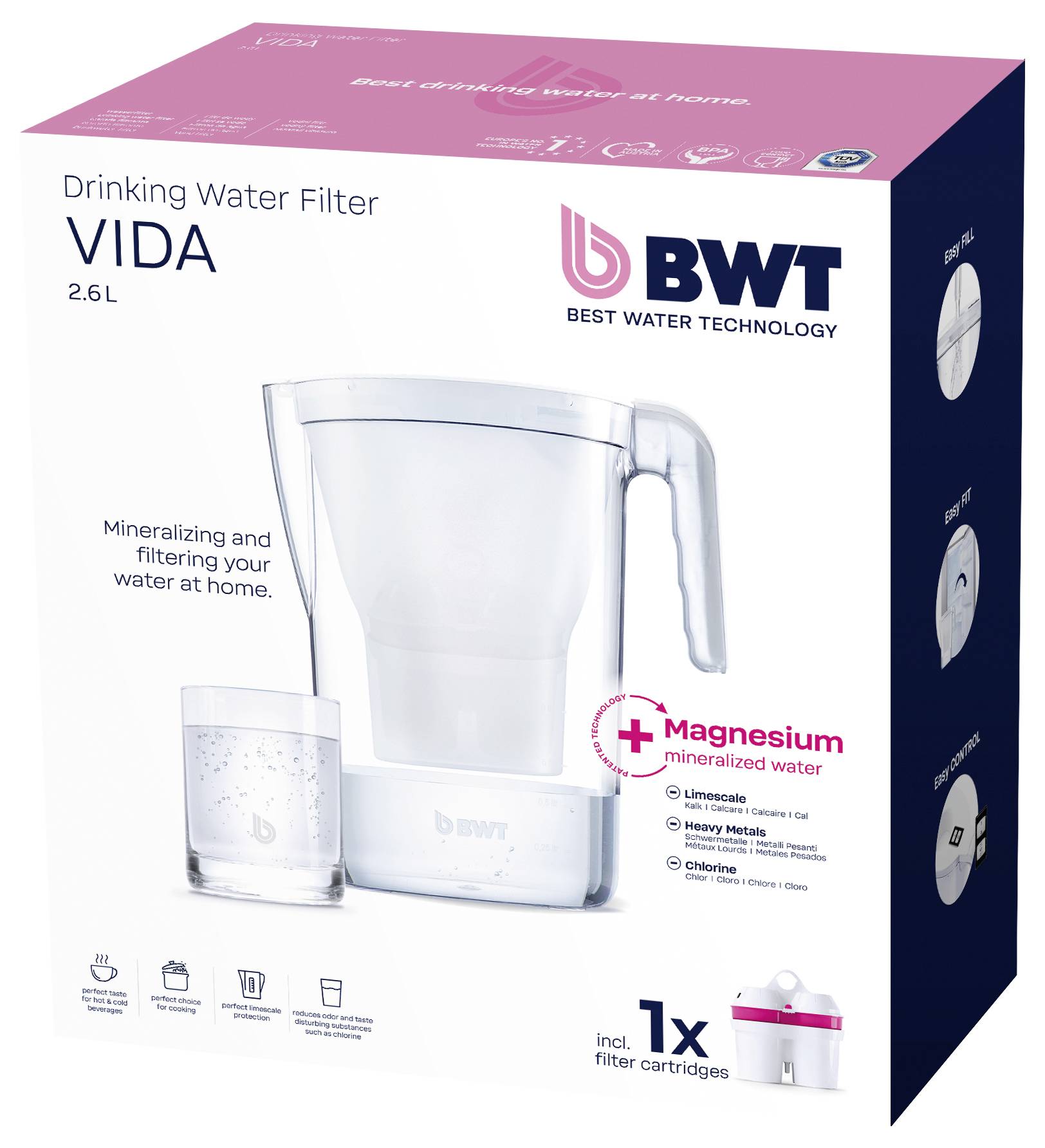 BWT VIDA 815481 vodní filtr 2.6 l bílá-4