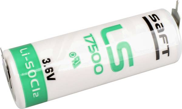 Saft  speciální typ baterie 17500  pájecí kolíky ve tvaru U Li-SoCl2 3.6 V/DC  1 ks