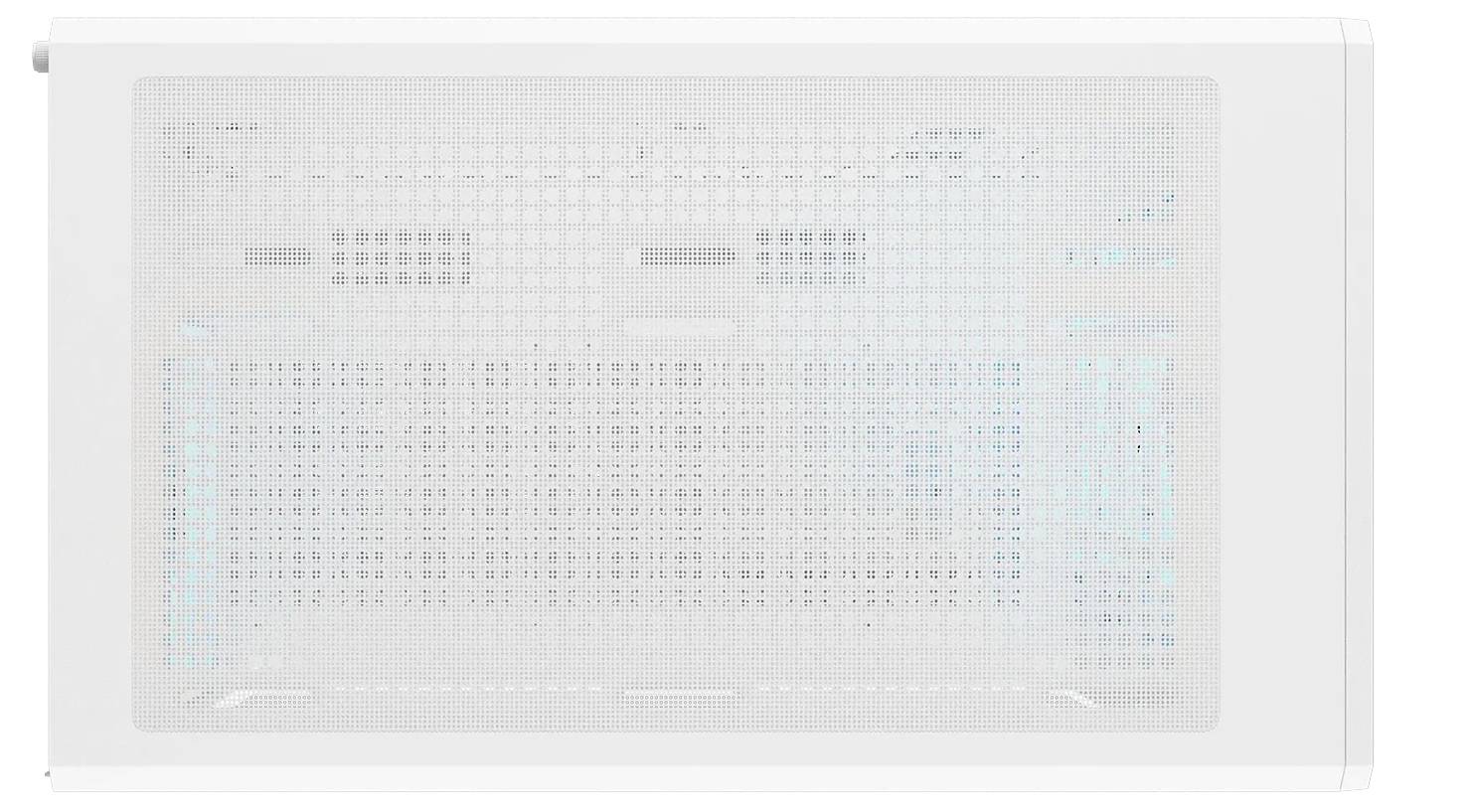Klimatizace z tovární řady 'AIR' s digitálním ovládáním, minimalistickým a moderním designem, vybavená čelním mřížkovým panelem a LED indikátory.