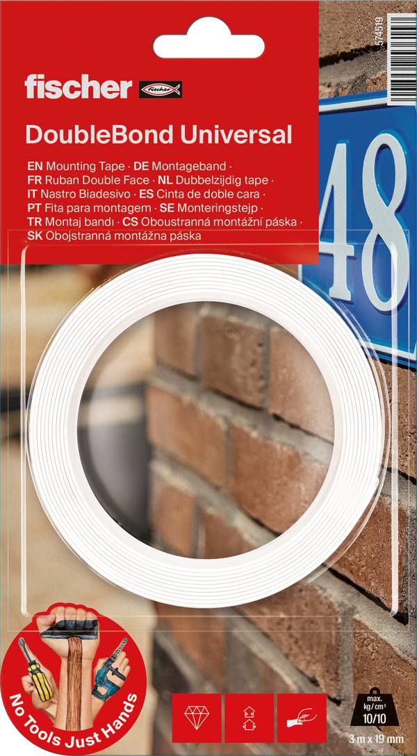 Fischer  574519 montážní páska   (d x š) 3 m x 19 mm 1 ks