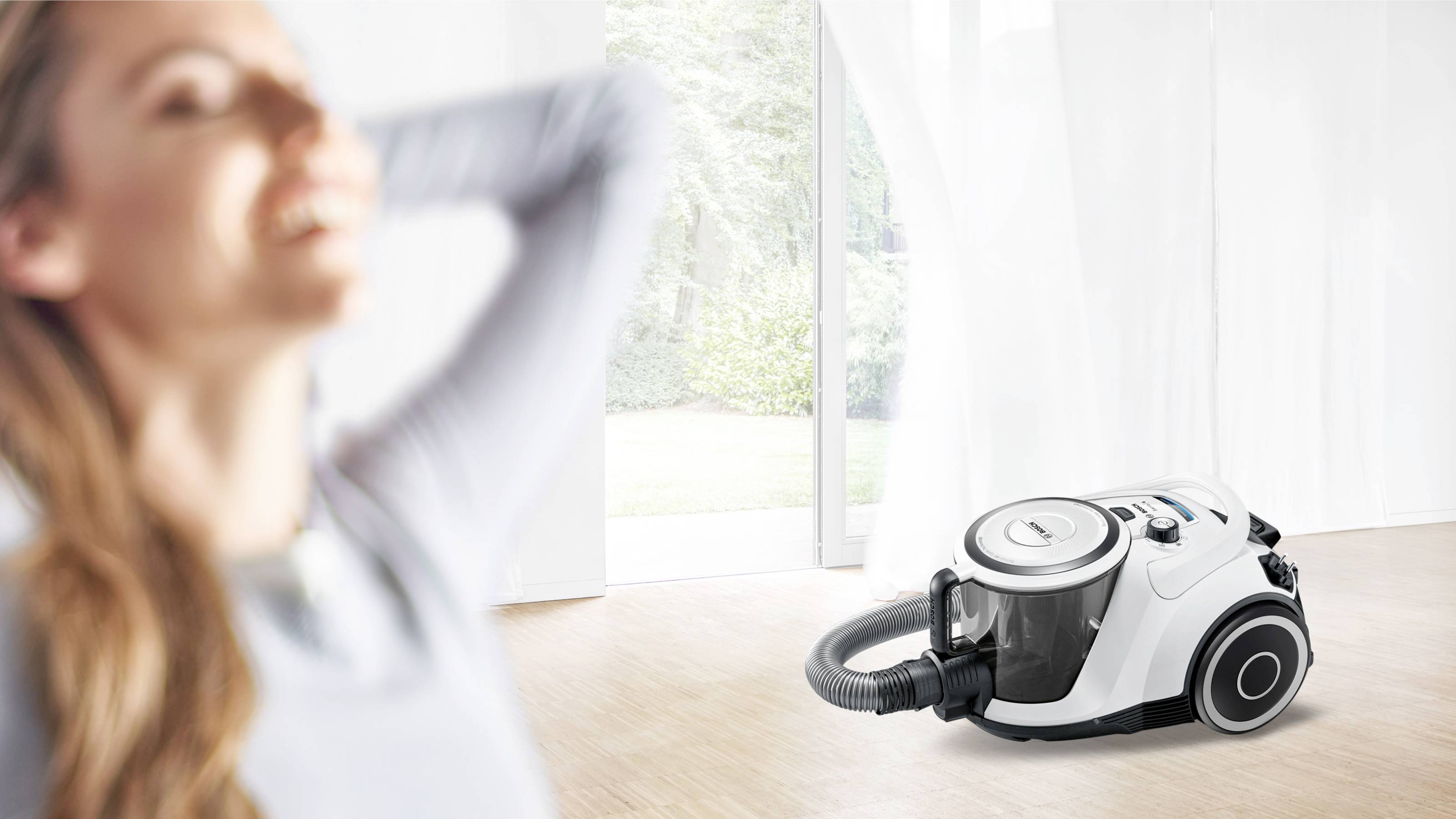 Bosch beutelloster Staubsauger GS41 Serie 6, weiß bezsáčkový vysavač 700 W bezsáčkový-2