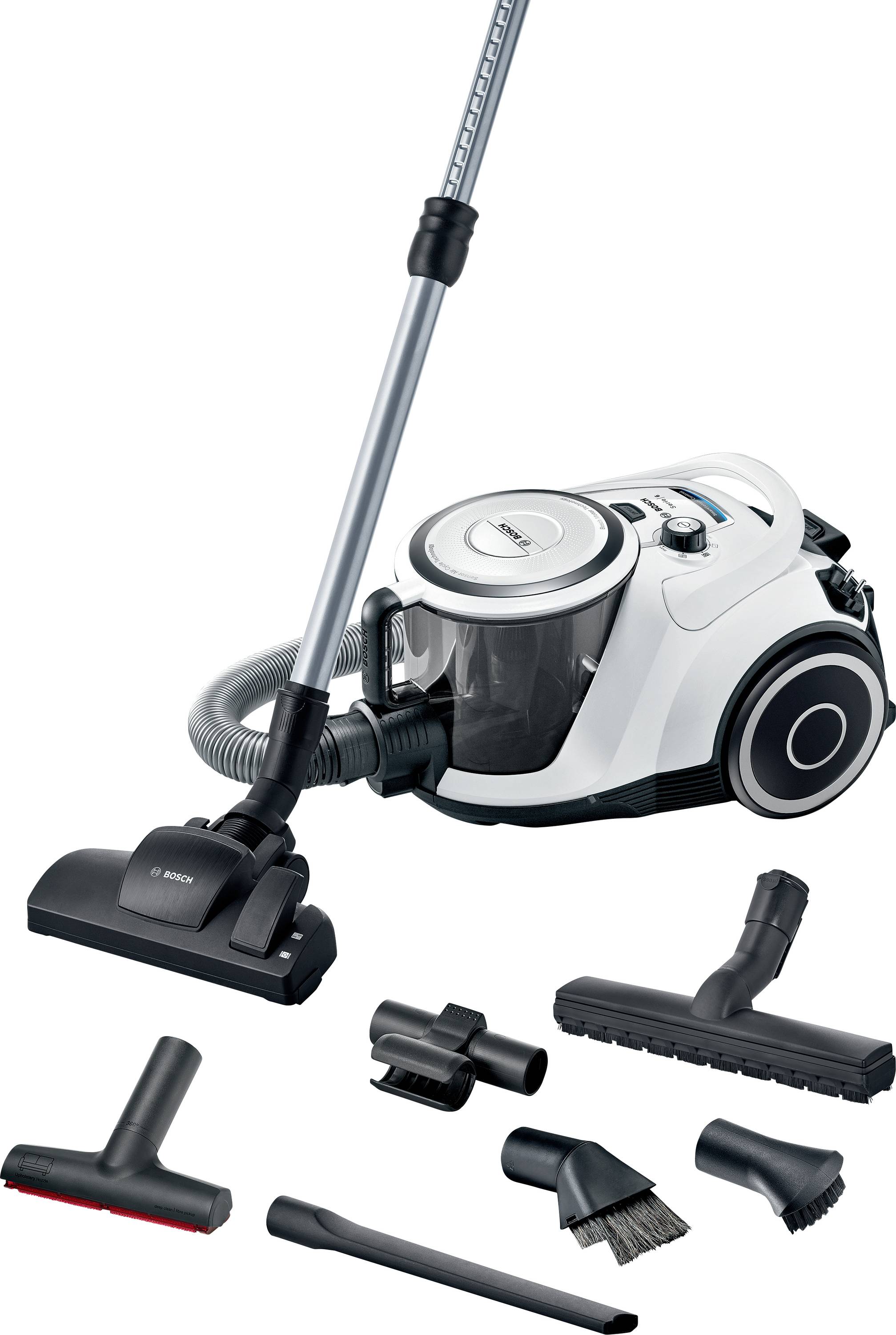 Bosch beutelloster Staubsauger GS41 Serie 6, weiß bezsáčkový vysavač 700 W bezsáčkový-0