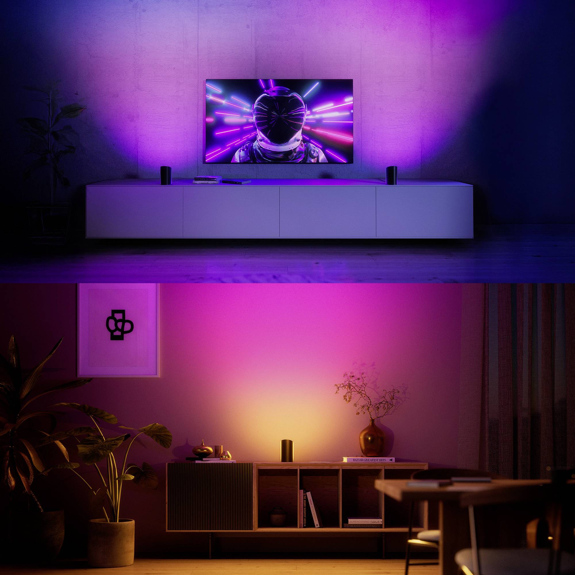 Philips Hue stolní lampička 8720169339651 Philips Hue Play Wallwasher, weiß LED 20 W-4