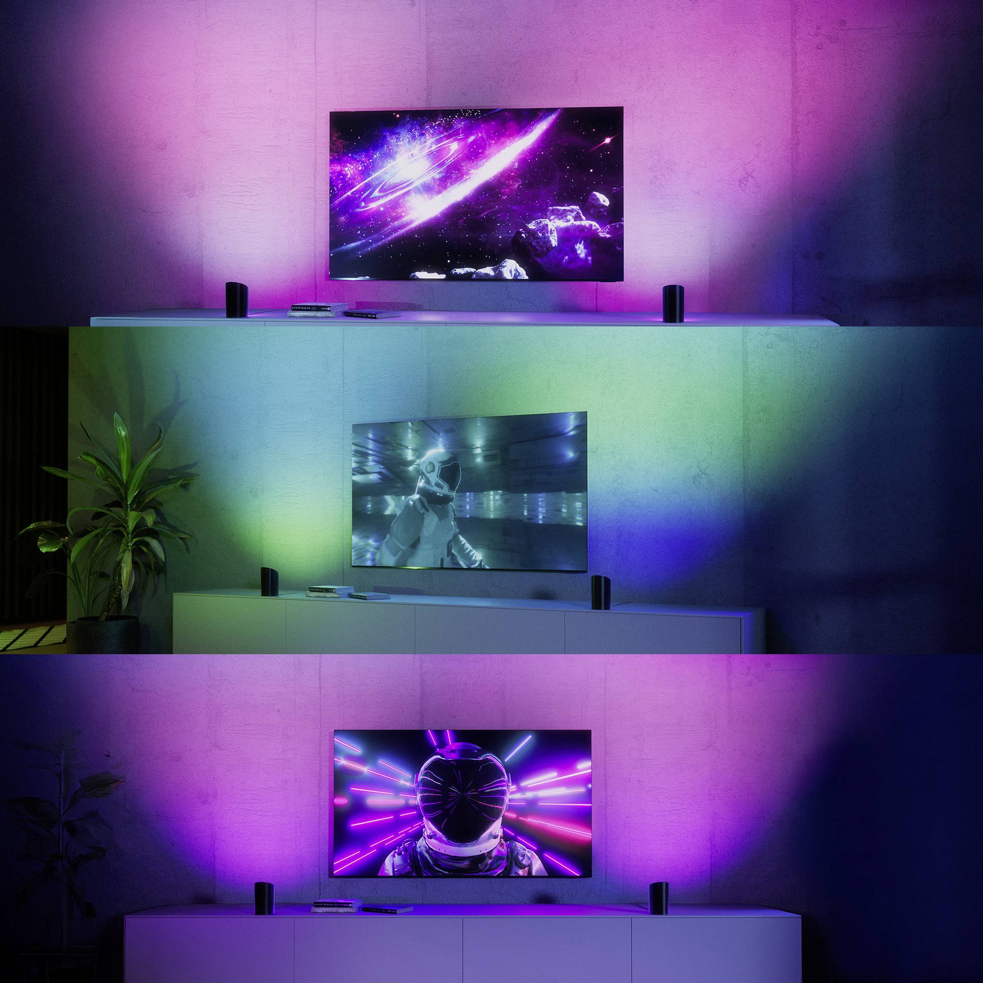Philips Hue stolní lampička 8720169339651 Philips Hue Play Wallwasher, weiß LED 20 W-6