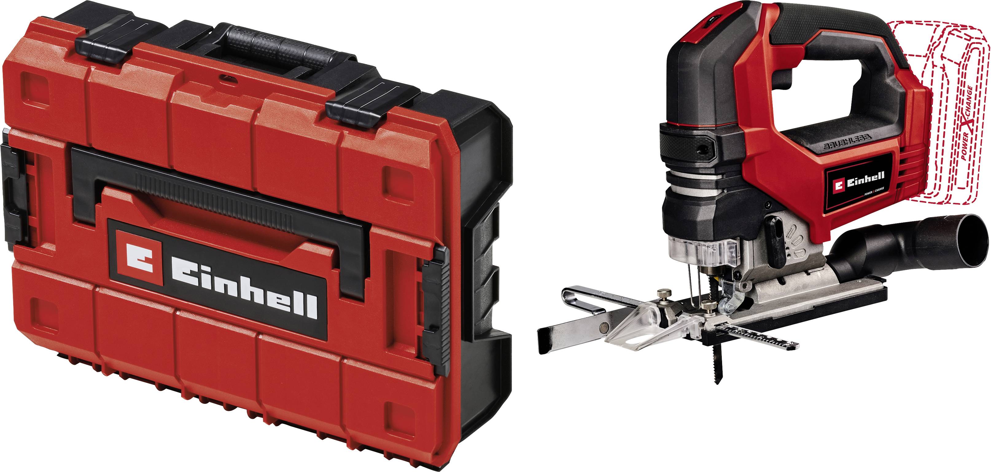 Einhell akumulátorová přímočará pila , bez akumulátoru, bez nabíječky, včetně elektronického kufru, 18 V, 4321260+454001-0