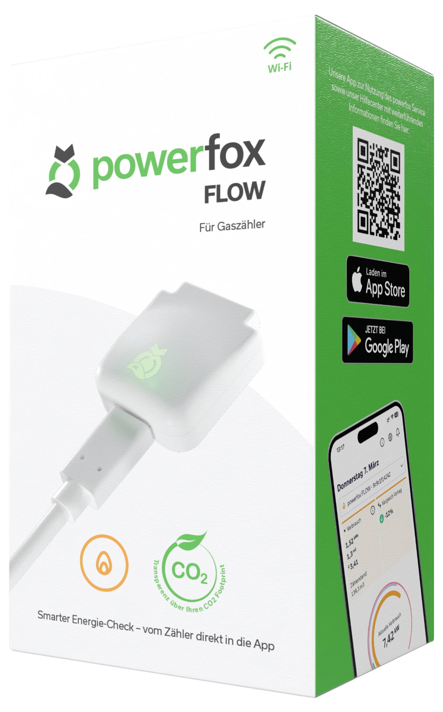 Powerfox powerfox FLOW měřič spotřeby el. energie s alarmem, s funkcí dataloggeru, ovládání přes mobilní aplikaci-3
