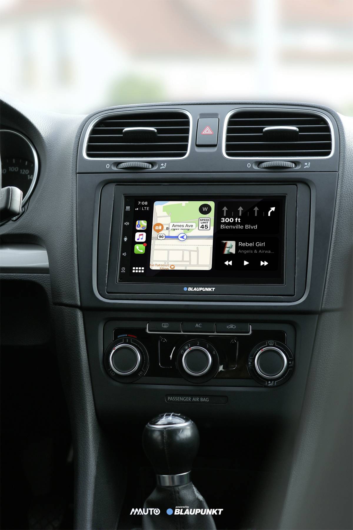 Blaupunkt Rotterdam 600 DAB autorádio Apple CarPlay, Android Auto™, integrovaná navigace, vč. dálkového ovládání, vč. DA-7