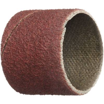 Detailní fotografie hnědého brusného válečku, která zobrazuje jeho abrazivní texturu a válcovitý tvar používaný pro vyhlazování povrchů.