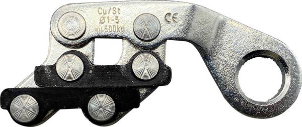 Berger & Schröter 12504 lanová svorka 1 mm  ocel pozinkované, leštěný 1 ks