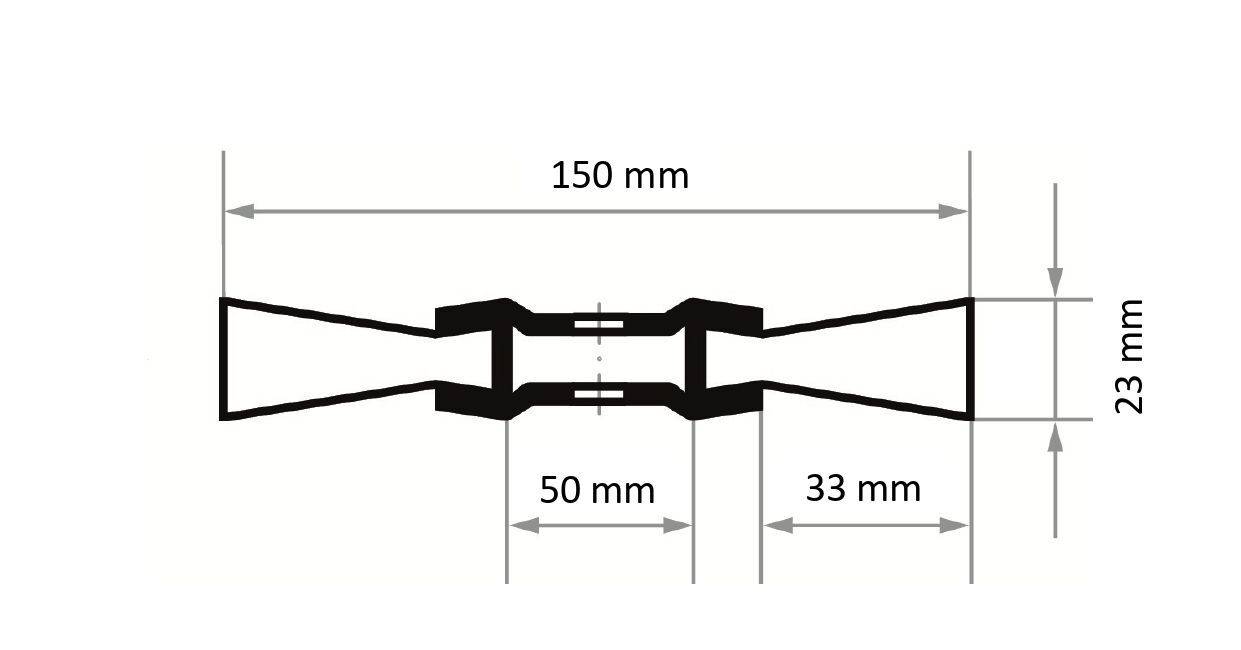 LUKAS-ERZETT Kulatý drátěný kartáč BRVW pro nerezovou ocel 150 x 23 mm, pro přímou brusku zvlněný BRVW 15023 B.50 VA A35-2