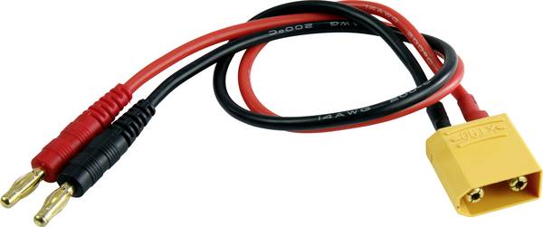Amewi nabíjecí kabel [1x banánková zástrčka 4 mm  - 1x XT90] 30 cm   28232