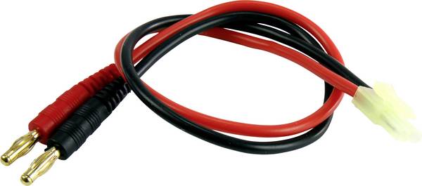 Amewi nabíjecí kabel [1x banánková zástrčka 4 mm  - 1x Mini Tamiya] 30 cm   28234