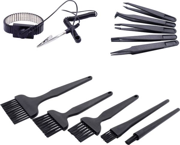 Quadrios  ESD náramek černá  tlačítko 10 mm