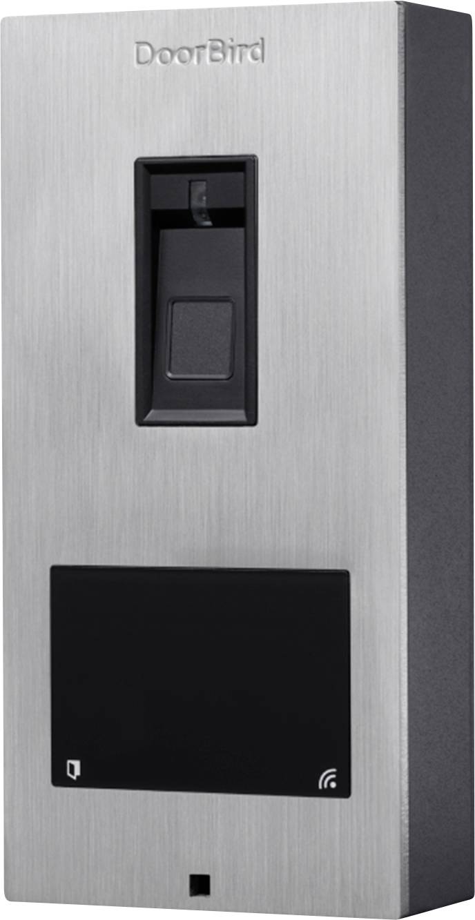 DoorBird 423872738 přístupový systém s čtečkou otisků prstů / RFID na omítku IP65, připraveno pro Bluetooth