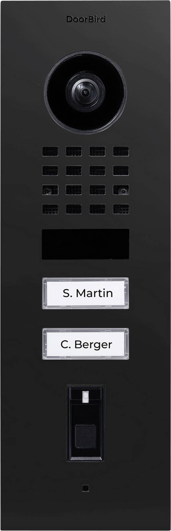 DoorBird D1102FV FP50 UP Bluetooth®, Wi-Fi, LAN domovní telefon venkovní jednotka, grafit černá (hedvábně matná) , 423874176